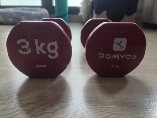 Mancuernas 3kg (Rojas)