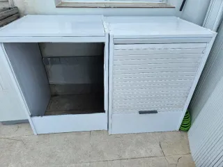 Mueble exterior lavadora/secadora blanco