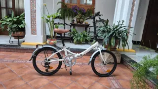 Bicicleta Plegable Blanca