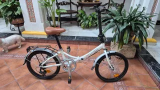 Bicicleta Plegable Blanca