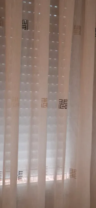 Cortinas 1.50 x 2.38cm confeccionadas a mano.