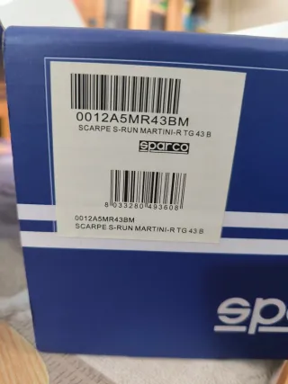 Zapatillas Sparco S-Run Martini Racing Talla 43