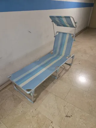 Tumbona Plegable Outhouse con Parasol