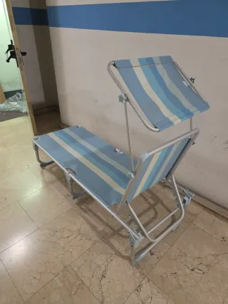 Tumbona Plegable Outhouse con Parasol