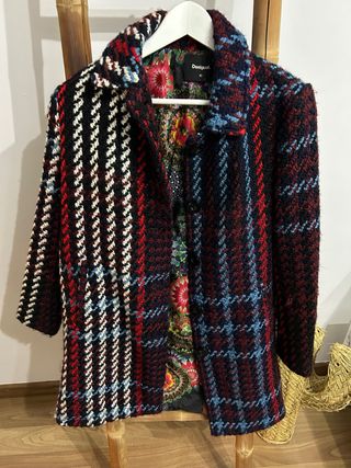 Abrigo Desigual Lana Multicolor Talla L