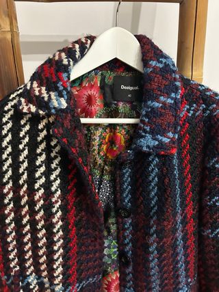 Abrigo Desigual Lana Multicolor Talla L