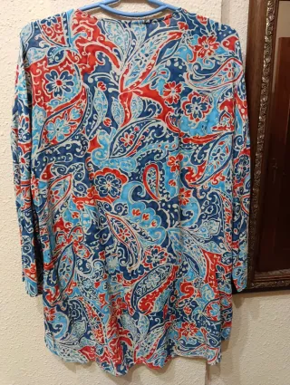 Blusa Zara Estampada XL