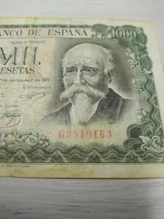 Billete 1000 pesetas Banco de España 1971