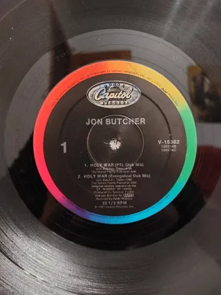 Vinilo 12" Jon Butcher 1987 USA