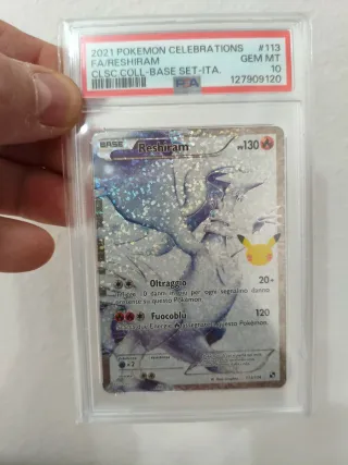 Carte Pokémon Zekrom & Reshiram.SEQUENZIALI PSA 9/