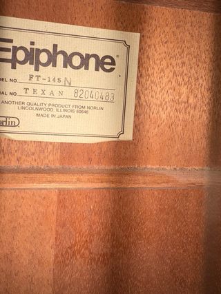 Guitarra Acústica Epiphone FT-145 N