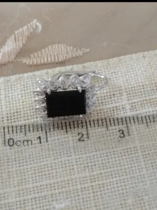 Completo Anello e Orecchini Oro Bianco 750 vintage