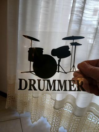 Adesivo Drummer per batteria