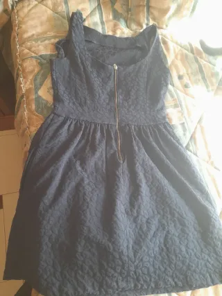 Vestido azul con textura