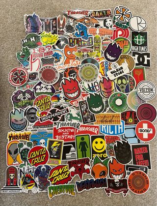 Lote 100 Stickers de Skate