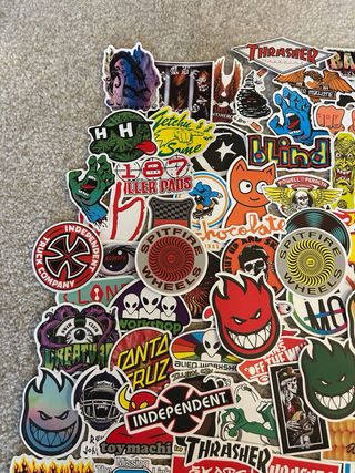 Lote 100 Stickers de Skate