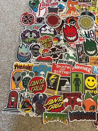 Lote 100 Stickers de Skate
