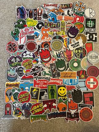 Lote 100 Stickers de Skate