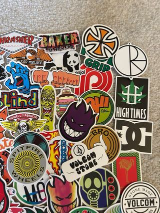 Lote 100 Stickers de Skate