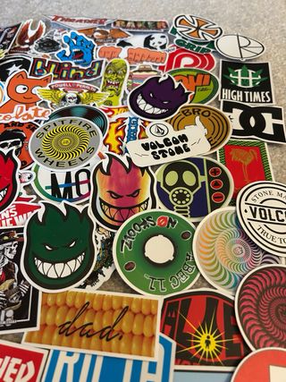 Lote 100 Stickers de Skate
