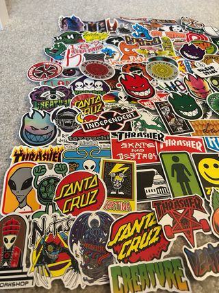 Lote 100 Stickers de Skate