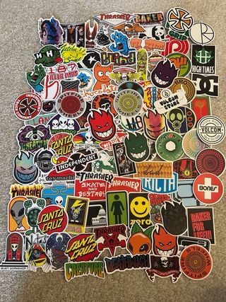 Lote 100 Stickers de Skate
