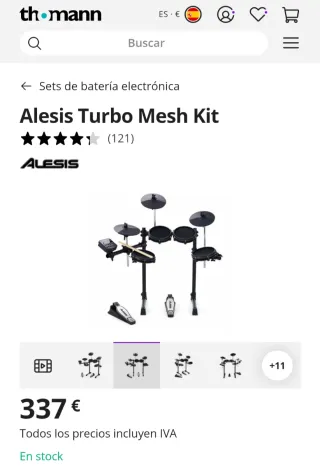 Batería Electrónica Alesis Turbo Mesh Kit