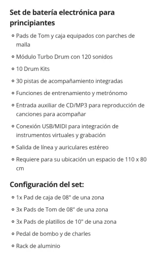 Batería Electrónica Alesis Turbo Mesh Kit