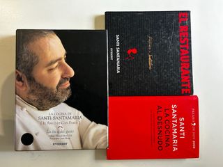 Lote libros de cocina santi santamaria Michelin