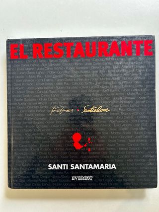 Lote libros de cocina santi santamaria Michelin