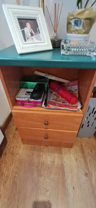 Mueble de entrada madera y metal