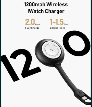 weeFancy Cargador Blanco  1200 mAh Apple Watch