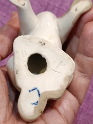 Perro de porcelana vintage