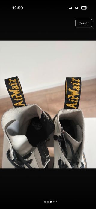 Botas Dr. Martens blancas con plataforma