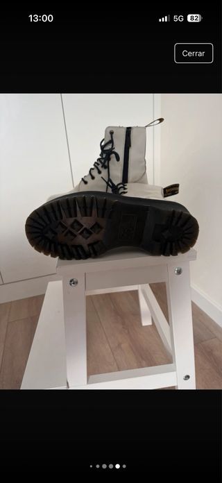 Botas Dr. Martens blancas con plataforma
