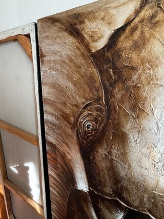 Cuadro elefante decorativo 2 piezas