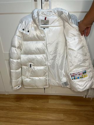 Chaqueta Moncler Blanca Acolchada