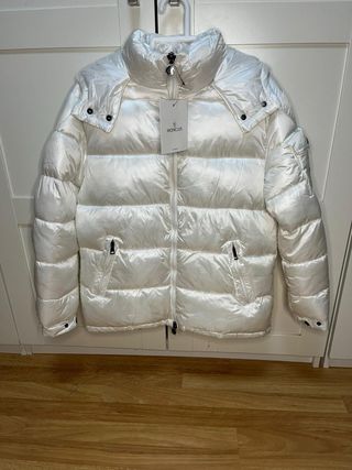 Chaqueta Moncler Blanca Acolchada