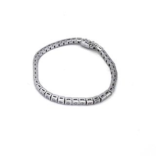 Pulsera Riviere Oro Blanco Diamantes