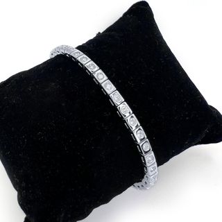Pulsera Riviere Oro Blanco Diamantes
