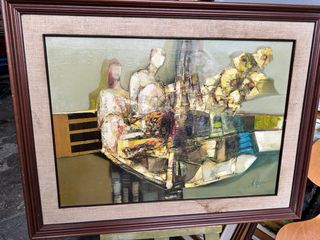 Quadro antico olio su tela