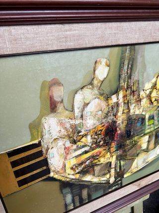 Quadro antico olio su tela