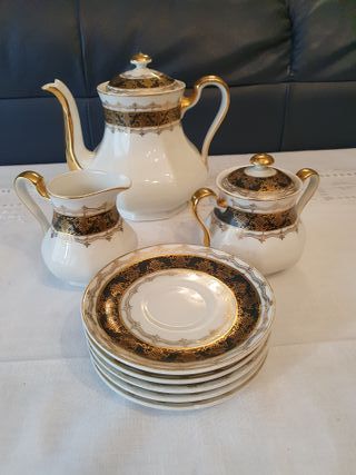 Juego de café de porcelana ( Alemania, 1910-1930)