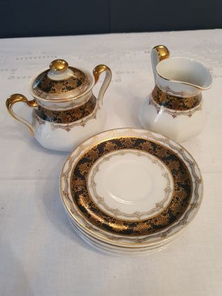 Juego de café de porcelana ( Alemania, 1910-1930)