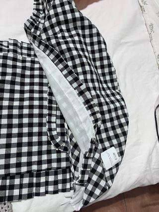 Funda Capazo y Capota Cuadros Vichy