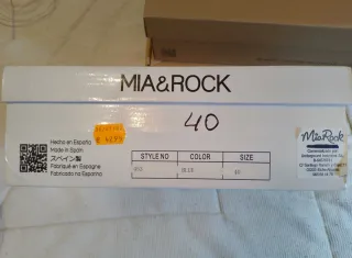 Botines tacón alto azul talla 40