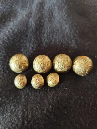 Botones Infantería Alfonsinos