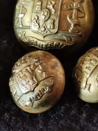 Botones Infantería Alfonsinos