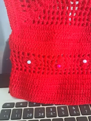 Maglione a crochet con fiori per bambola reborn 0 mesi