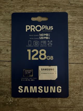 Carta MicroSD Samsung 128GB PRO Plus